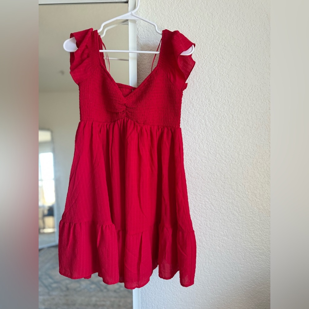 Red Sleeveless Dress